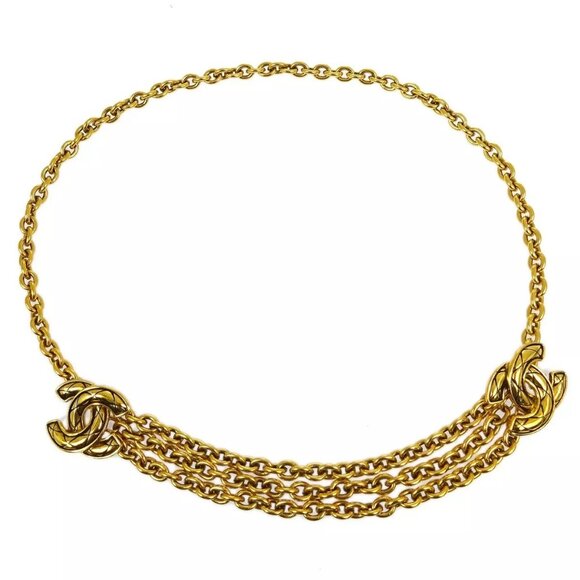 Chanel CC Gold Chain Belt Small Good - Picture 4 of 5